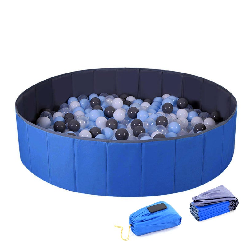 WWS 4 feet Ball Pit for Kids/Baby Play Yard/Baby Playpen/Fence for Baby, Holds Over 1000 Balls, Folding Portable, No Need Inflate, More Than 12 Sq.ft Play Space - Image 1